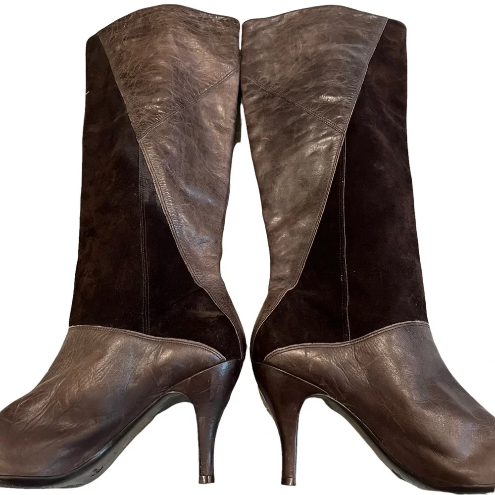 Gianni Bini Vintage Leather Knee High Boots - Picture 10 of 13